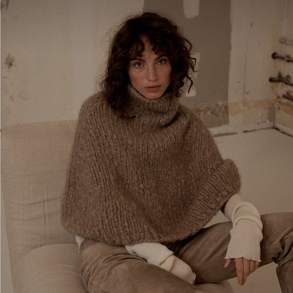 Lauren Manoogian Pyramid Shoulders Poncho Shawl